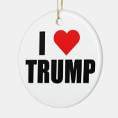 "I LIEBE TRUMP" KERAMIKORNAMENT (Links)