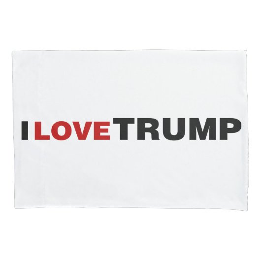 I Liebe Trump Kissenbezug (Vorderseite)