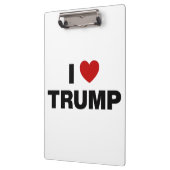 I Liebe Trump Klemmbrett (Links)
