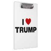 I Liebe Trump Klemmbrett (Rechts)