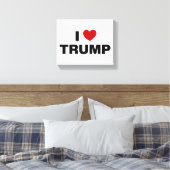 I Liebe Trump Leinwanddruck (Insitu (Schlafzimmer))