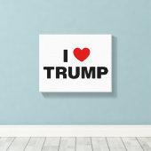 I Liebe Trump Leinwanddruck (Insitu (Holzboden))