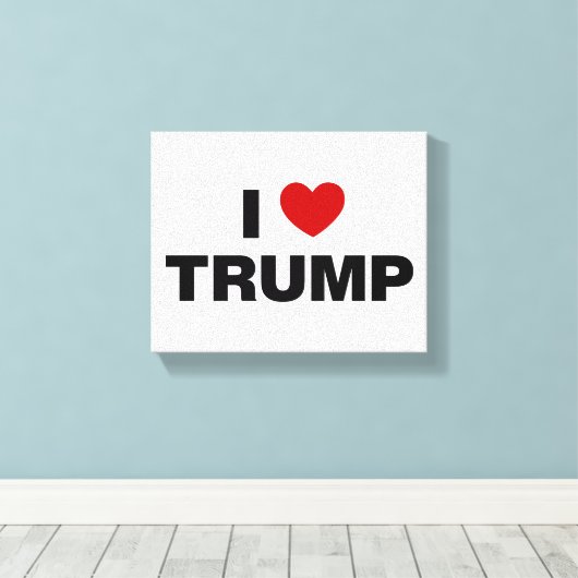I Liebe Trump Leinwanddruck (Insitu (Holzboden))