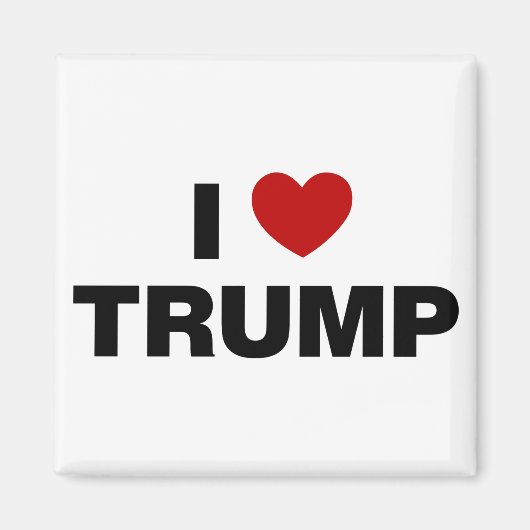 I Liebe Trump Magnet (Vorne)