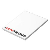 I Liebe Trump Notizblock (Rotiert)
