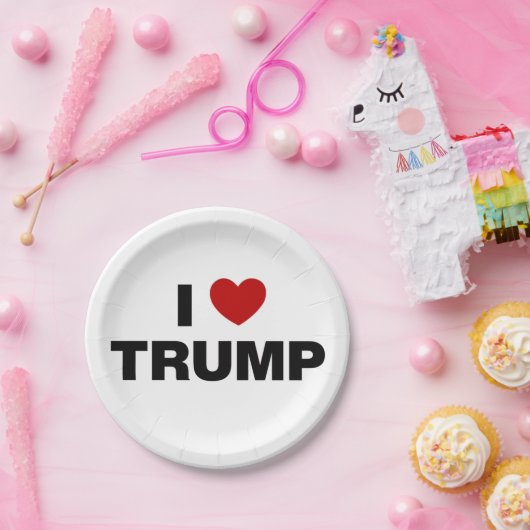 I Liebe Trump Pappteller (Party)