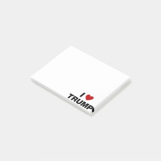 I Liebe Trump Post-it Klebezettel (angewinkelt)