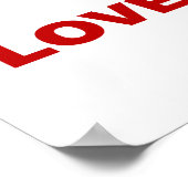 I Liebe Trump Poster (Ecke)