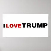 I Liebe Trump Poster (Vorne)