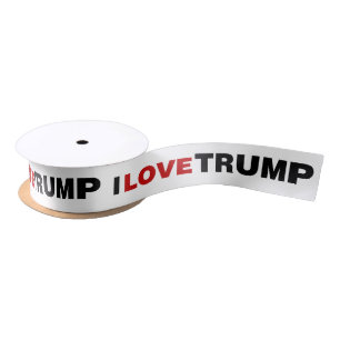 I Liebe Trump Satinband