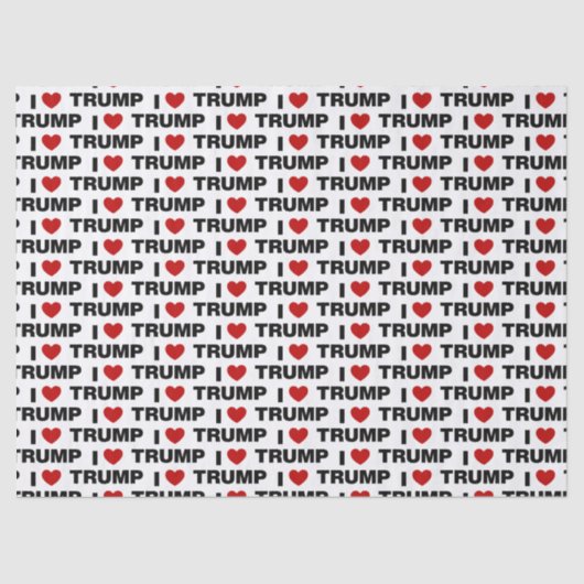 I Liebe Trump Seidenpapier (Vorderseite)