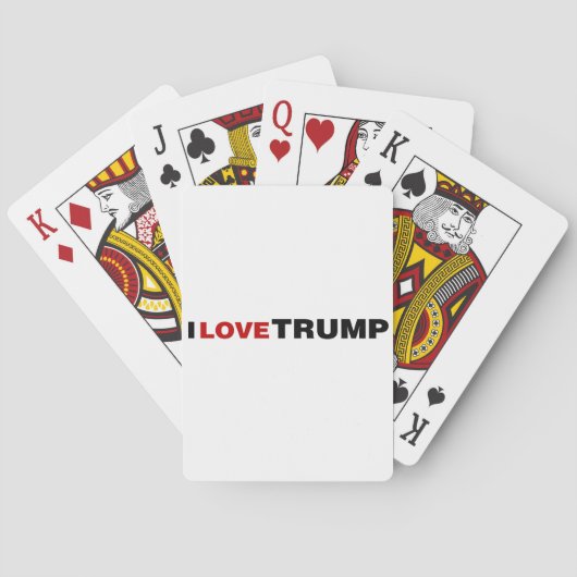 I Liebe Trump Spielkarten (Rückseite)