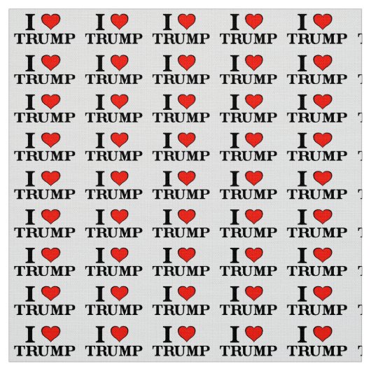 I Liebe Trump Stoff (Muster)