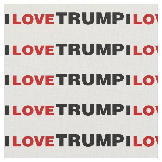 I Liebe Trump Stoff (Nahaufnahme)