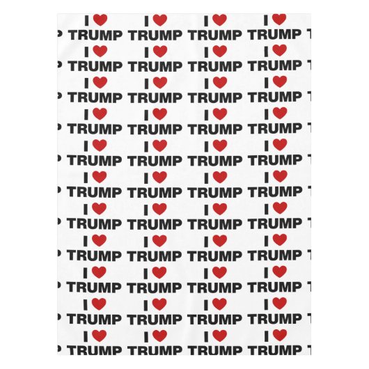 I Liebe Trump Tischdecke (Vorderseite)