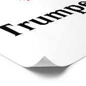 I Liebe Trumpet Red Heart of Musiknotens Poster (Ecke)