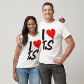 I LIEBE TS | Valentinstag Liebespaare T-Shirt (Unisex)