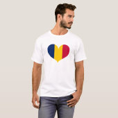 I Liebe Tschad-Flagge T-Shirt (Vorne ganz)