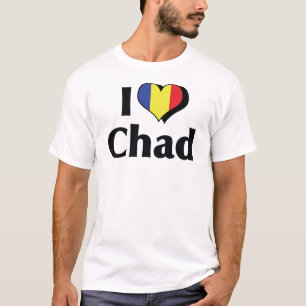 I Liebe Tschad-Flagge T-Shirt