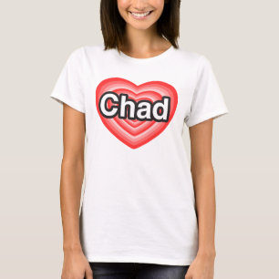 I Liebe Tschad. Liebe I Sie Tschad. Herz T-Shirt