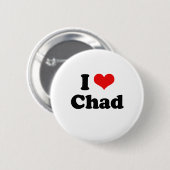 I Liebe-Tschad-T-Shirt Button (Vorne & Hinten)