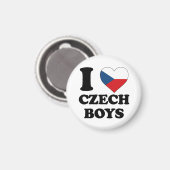 I Liebe Tschechische Jungs Magnet (Vorderseite/Rückseite)