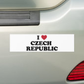 I Liebe-Tschechische Republik Autoaufkleber (Auf Auto)