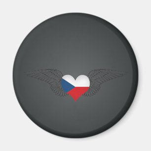 I Liebe-Tschechische Republik - Flügel Magnet