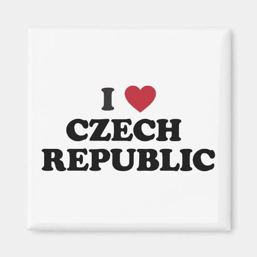 I Liebe Tschechische Republik Magnet (Vorne)