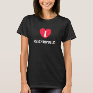 I Liebe Tschechische Republik Patriotic Zuhause Co T-Shirt