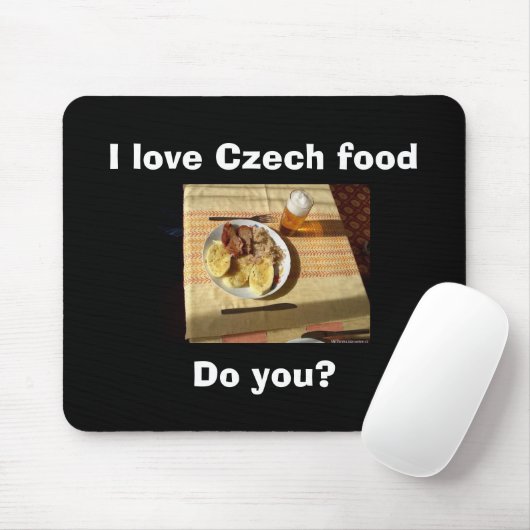 I Liebe tschechisches Essen Mousepad (Mit Mouse)