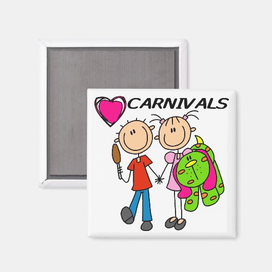 I Liebe Tshirts und Geschenke Magnet (Vorderseite/Rückseite)