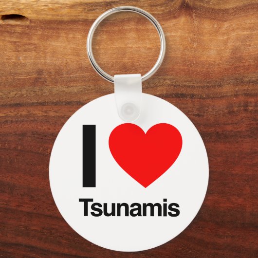 i Liebe tsunamis Schlüsselanhänger (Vorderseite)