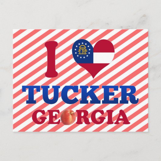 I Liebe Tucker, Georgien Postkarte (Vorderseite)