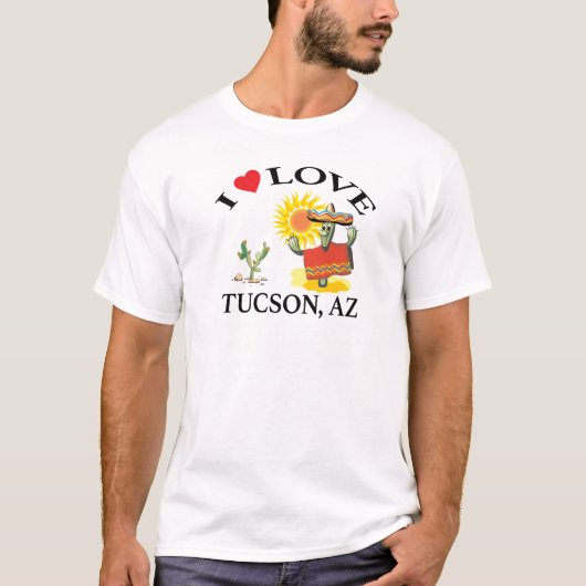 I Liebe tucson, Arizona T-Shirt (Vorderseite)