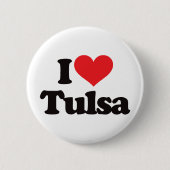 I Liebe Tulsa Button (Vorderseite)