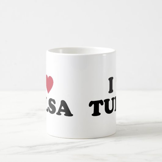 I Liebe Tulsa Oklahoma Kaffeetasse (Mittel)