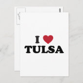 I Liebe Tulsa Oklahoma Postkarte (Vorne/Hinten)
