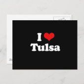 I LIEBE TULSA POSTKARTE (Vorne/Hinten)
