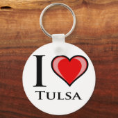 I Liebe Tulsa Schlüsselanhänger (Vorderseite)