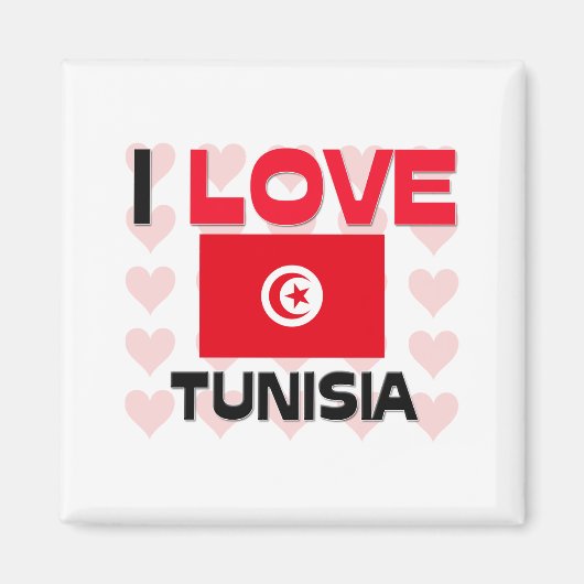 I Liebe Tunesien Magnet (Vorne)