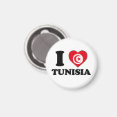 I Liebe Tunesien Magnet (Vorderseite/Rückseite)