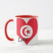 I Liebe Tunesien Tasse (Links)