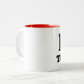 I Liebe Tunesien Zweifarbige Tasse (Vorderseite Links)