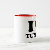 I Liebe Tunesien Zweifarbige Tasse (Mittel)