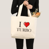 I Liebe Turbo Jumbo Stoffbeutel (Vorderseite (Produkt))