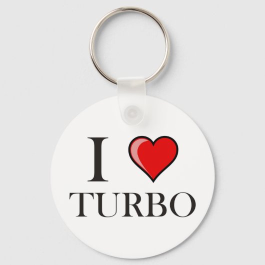 I Liebe Turbo Schlüsselanhänger (Vorderseite)