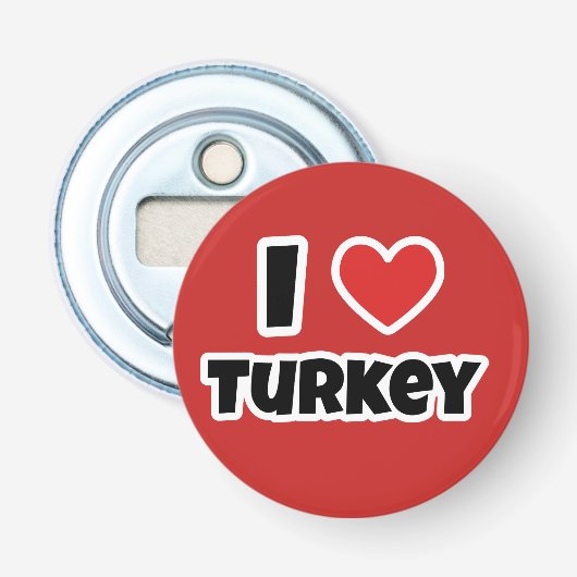 I Liebe Türkei Flaschenöffner (Vorderseite)