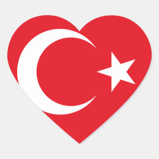 I Liebe Türkei Herz-Aufkleber
