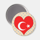 I Liebe Türkei Magnet (Vorderseite/Rückseite)